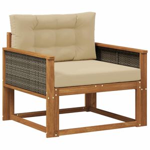 vidaXL Buiten Midden Sofa Naturel