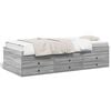 vidaXL Slaapbank met lades zonder matras 100x200 cm grijs sonoma eiken
