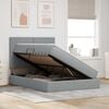 vidaXL Opslag bed met matras Lichtgrijs 140 x 200 cm Polyester
