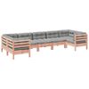 vidaXL 7-delige Loungeset met kussens massief douglas vurenhout