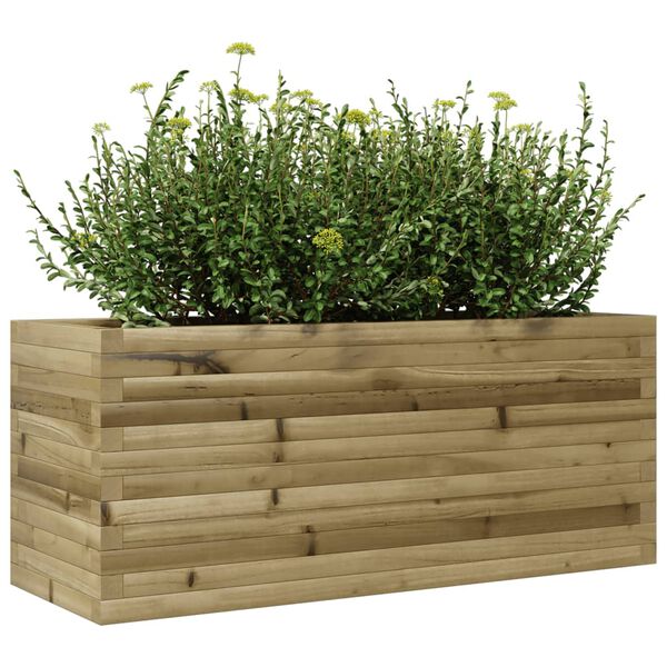 vidaXL Plantenbak 110x40x45,5 cm ge&iuml;mpregneerd grenenhout