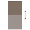 vidaXL Rolgordijn verduisterend koffie 80x150 cm stofbreedte 75,7 cm