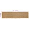 vidaXL Gebied Tapijt Beige 60 x 300 cm Jute