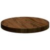 vidaXL Tafelblad Lichtbruin Ø 30 x 2.5 cm Massief eikenhout