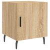 vidaXL Nachtkastjes 2 st 40x40x50 cm bewerkt hout sonoma eikenkleurig