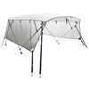 vidaXL Biminitop 4 bogen met mesh zijwanden 243x(230-244)x137 cm