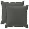 vidaXL Kussensloop 2 st HOUTEN Antraciet 55 x 55 cm Polyester