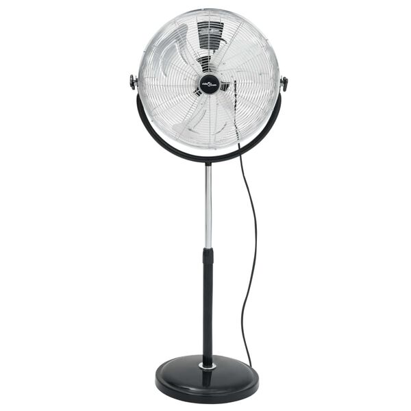 vidaXL Statiefventilator met kantelkop 3 snelheden 100 W 45 cm chroom