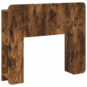 vidaXL Hoofdeinde kas met opslag Gerookt eiken Bewerkt hout