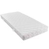 vidaXL Bed met matras kunstleer wit 140x200 cm