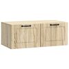 vidaXL Wandbeugel TV-kast Sonoma Eiken 78,5 x 41 x 30 cm Bewerkt hout