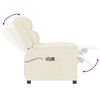 vidaXL Massagestoel elektrisch kunstleer crèmekleurig