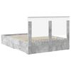 vidaXL Bedframe met hoofdeinde Beton Grijs 140 x 200 cm Bewerkt hout