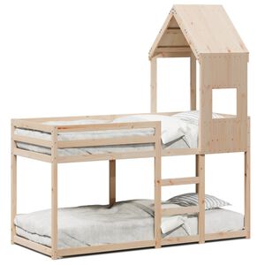 vidaXL Stapelbedframe zonder matras massief grenenhout 90x190 cm