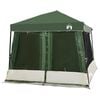 vidaXL Camping Tent Set met dak met opslag 2 pcs Groen Taffeta en Stof