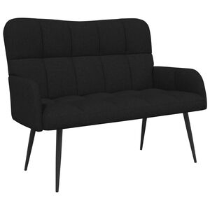 vidaXL 2-Zits Sofa Zwart 115 x 61 x 87 cm Stof
