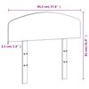 vidaXL Hoofdbord 90 cm massief grenenhout wit