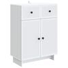 vidaXL Dressoir Wit 66 x 34,5 x 90 cm Bewerkt hout