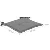 vidaXL Tuinstoelkussens 2 st 50x50x3 cm zwart en grijs