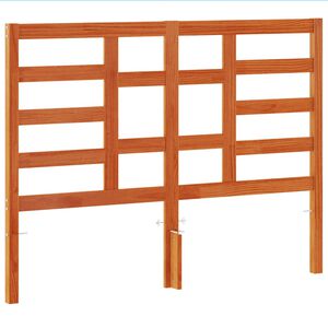 vidaXL Hoofdbord 135 cm massief grenenhout wasbruin