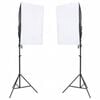 vidaXL Fotostudioset met verlichtingsset en achtergrond