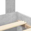 vidaXL Bedframe met hoofdeinde Beton Grijs 140 x 190 cm Bewerkt hout