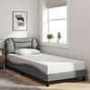 vidaXL Bedframe zonder matras "Hvar" 90x190 cm stof lichtgrijs