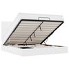 vidaXL Ottoman bed met matras en LED's 180x200cm kunstleer wit