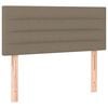 vidaXL Boxspring met matras stof taupe 100x200 cm