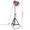 vidaXL Vloerlamp 25 W E27 35x35x65/95 cm meerkleurig