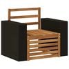 vidaXL Buiten Midden Sofa Naturel