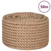 vidaXL Touw 100% jute 20 mm 50 m
