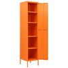 vidaXL Lockerkast 35x46x180 cm staal oranje