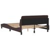 vidaXL Bedframe "Dover" stof donkerbruin 140x200 cm