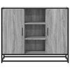 vidaXL Dressoir 92x35x76 cm bewerkt hout grijs sonoma eikenkleurig