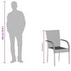 vidaXL Tuinstoelen stapelbaar 4 st poly rattan bruin