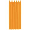 vidaXL Gordijnen Voile met lussen 2 st 140x260 cm oranje
