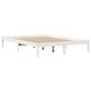 vidaXL Bedframe zonder matras massief grenenhout wit 140x200 cm