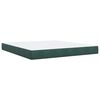 vidaXL Boxspring met matras fluweel donkergroen 180x200 cm