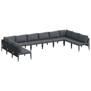 vidaXL Tuin Sofa Set Antraciet Staal