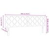 vidaXL Hoofdbord Bruin 180 cm Stof