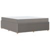 vidaXL Bedframe met matras Taupe 180 x 200 cm Stof