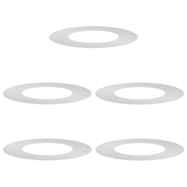 vidaXL geschikt voor platte boomringen 5 pcs Zilver Ø40 / 70 cm