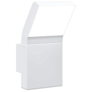 vidaXL Buitenwandlamp LED gegoten aluminium wit