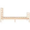 vidaXL Bedframe met hoofdbord massief hout