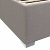 vidaXL Bedframe met matras Taupe 180 x 200 cm Stof