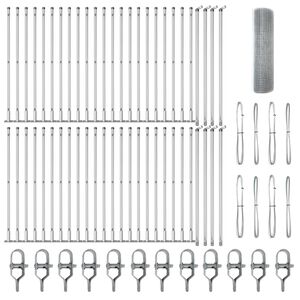 vidaXL Afrasteringspaal Zilverkleurig