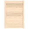 vidaXL Kastdeur met lamellen 69x49,4 cm massief grenenhout