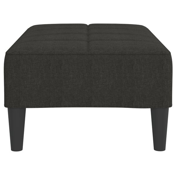 vidaXL Voetenbank 78x56x32 cm stof zwart