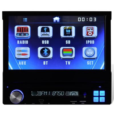 Autoradio MP3 / MP5 / FM / Bluetooth en meer + 7" HD touchscreen